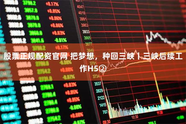 股票正规配资官网 把梦想,种回三峡丨三峡后续工作H5②